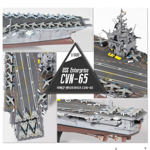 USS ENTERPRISE CVN-65 1/600 ACADEMY