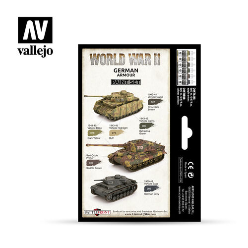 SET VEHICULOS ALEMANES WWII MODELCOLOR VALLEJO