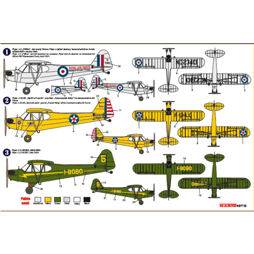 PIPER J-3 CUB INTERNATIONAL 1/48 SPECIAL HOBBY