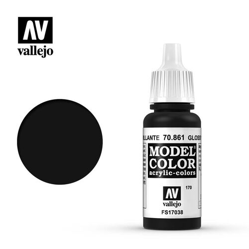 NEGRO BRILLANTE P170 17ML FS17038 MODELCOLOR VALLEJO