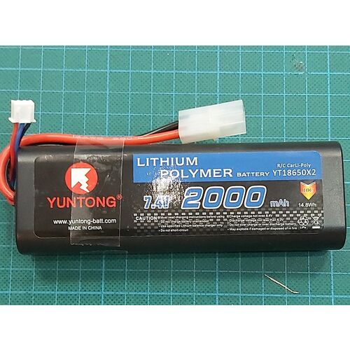 LIPO 2000MAH 7,4V 2S VRX CONECTOR TAMIYA