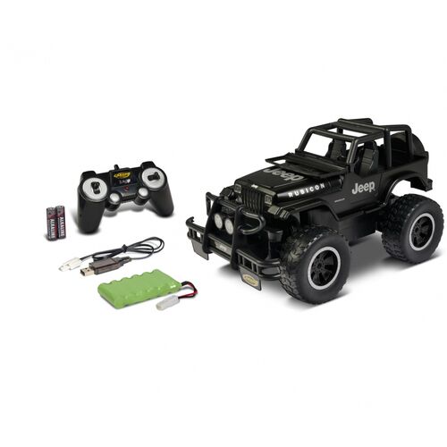 JEEP WRANGLER RTR NEGRO MATE 1/14 CARSON