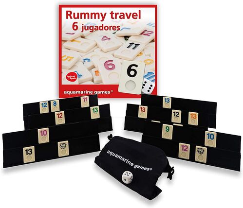 RUMMY TRAVEL 6 JUGADORES AQUAMARINE GAMES