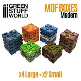 SET CAJAS FUTURISTAS GREEN STUFF WORLD