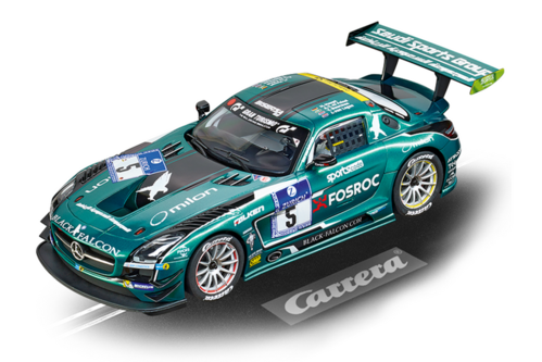 MERCEDES-BENZ SLS AMG GT3 BLACK FALCON Nº5 CARRERA EVOLUTION 124 23876