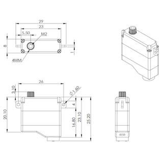 MKS HV6120 SERVO 5.4KG 0.08S 11G F5J F3J F3K