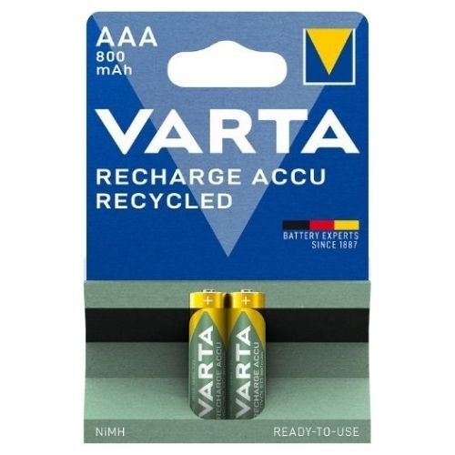 PILA RECARGABLE AAA 800MAH BLISTER 2 PILAS VARTA