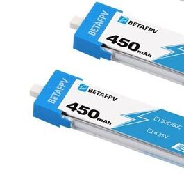 LIPO 450MAH 30C 1S BT2.0 BETAFPV 3.7V DOS UNIDADES