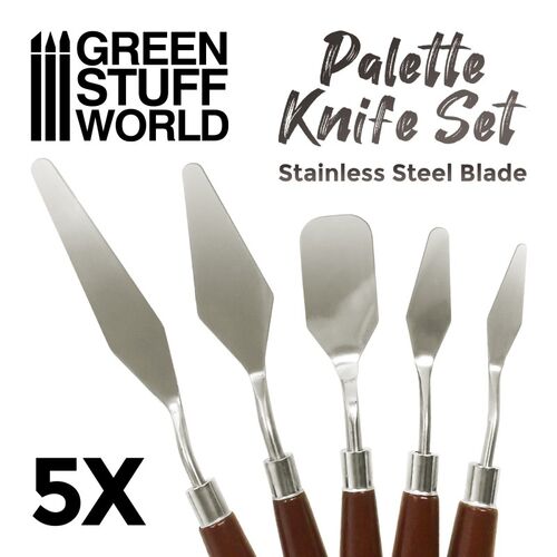 ESPATULAS DE PINTURA SET 5UDS GREEN STUFF WORLD