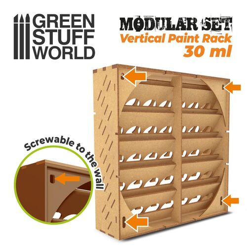 ORGANIZADOR VERTICAL PINTURAS 30ML MDF MODULAR GREENSTUFFWORLD