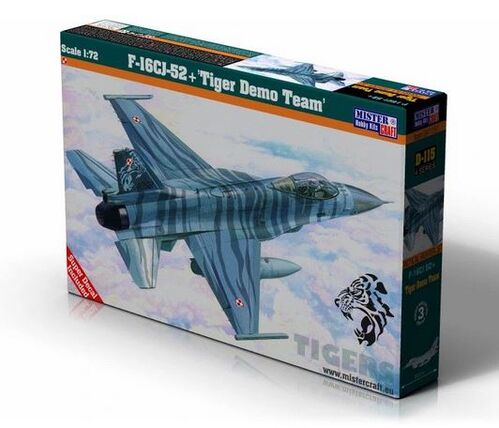 F-16CJ-52+ TIGER DEMO TEAM 1/72 MISTER CRAFT D-115