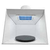 CABINA EXTRACTORA LED, FILTRO Y PLATO GIRATORIO AEROGRAFIA