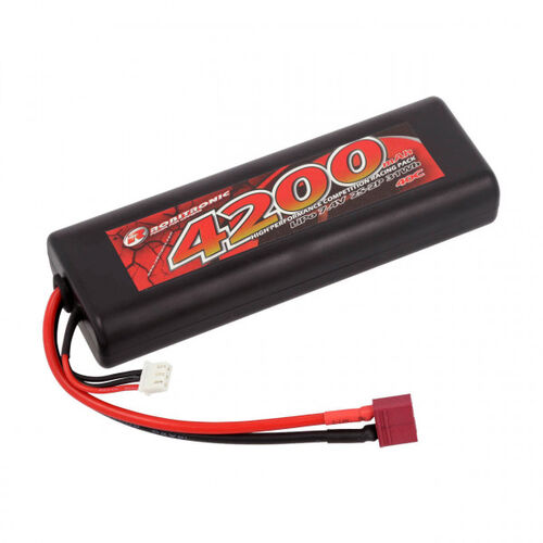 BATERIA 4200mAh 7,4V 40C LIPO 2S CAJA DURA T-DEAN ROBITRONIC