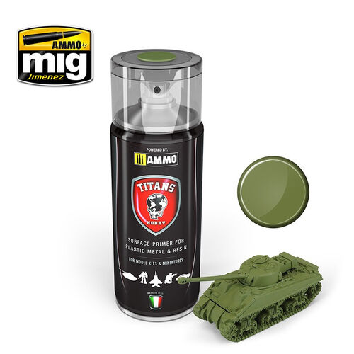 SPRAY VERDE MATE IMPRIMACION TITANS AMMO MIG TTH108