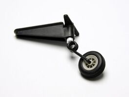 YUNB RC Plano de la Rueda la Rueda 55 mm de Espuma de plástico del Eje Negro Dia de los Aviones de RC Modelo de Juguete 4PCS
