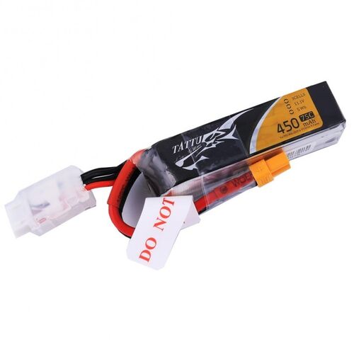 LIPO 450mAH 11.1V 75C ALARGADA 3S TATTU