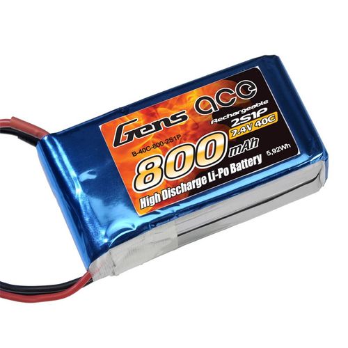 GENSACE 800mAh 7,4V 40C LIPO