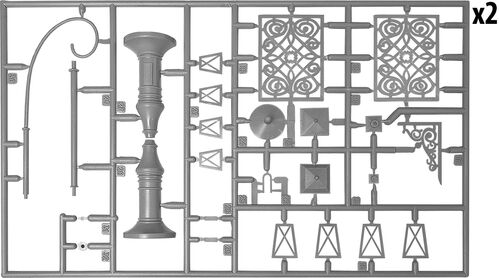 SET ACCESORIOS EDIFICIOS 1/35 MINIART 35585