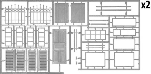 SET ACCESORIOS EDIFICIOS 1/35 MINIART 35585