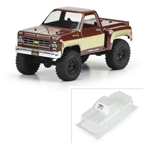 CHEVY K-10 1978 CARROCERIA SIN PINTAR PARA SCX24 PROLINE