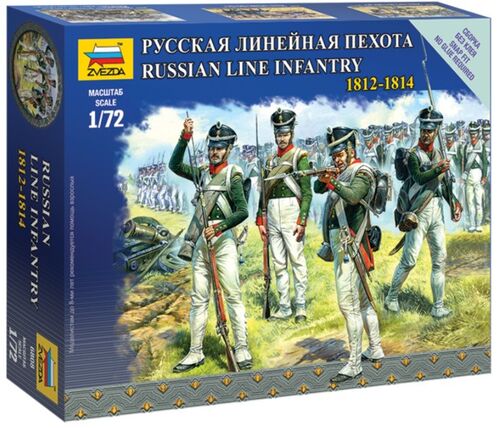 INFANTERIA RUSA 1812-1814 1/72 ZVEZDA