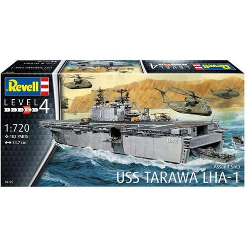 USS TARAWA 1/720 LHA-1 REVELL 05170