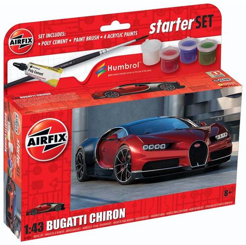 BUGATTI CHIRON 1/43 STARTER SET AIRFIX A55005