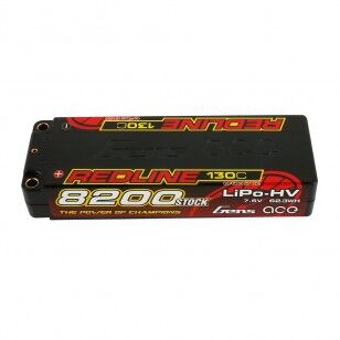 REDLINE 8200mAh 7.6V 130C HV HARDCASE LIPO GENSACE