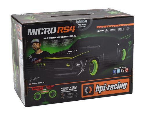 MUSTANG 1969 RTR-X MICRO RS4 DRIFT RTR 1/18 4x4 HPI VAUGHN GITTIN JR