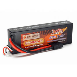 LIPO VANT BATTERY 7.4V 5200MAH 50C 2S CONECTOR DEAN