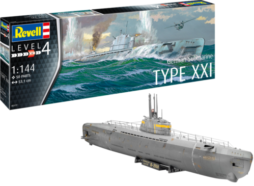 U-BOAT TYPE XXI 1/144 REVELL