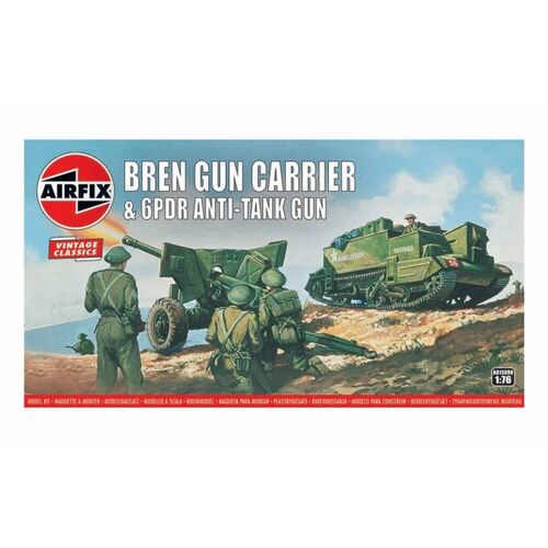 BREN GUN CARRIER AND 5PDR ANTI-TANK GUN 1/76 AIRFIX