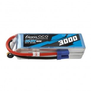 LIPO 3000MAH 6S 60C 22.2V EC5 GENSACE