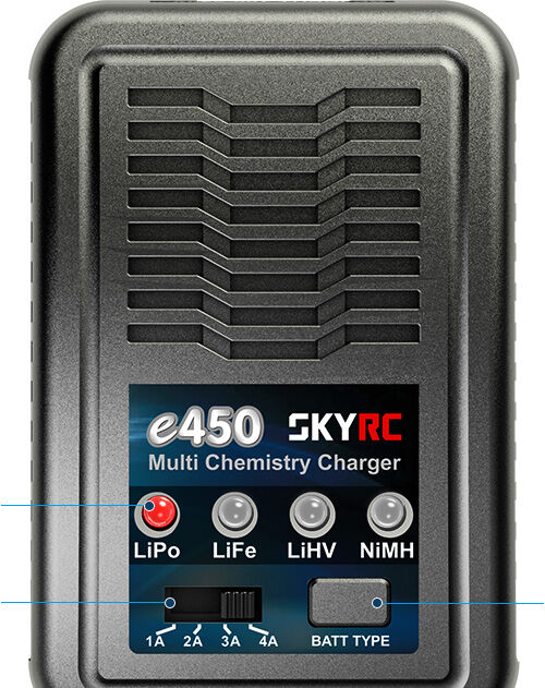 SKYRC E450 4A LIPO NIMH LIFE LIHV CARGADOR