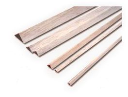 LISTÓN TRIANGULAR 5X5X1000MM BALSA