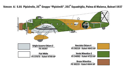 SM81 PIPISTRELLO 1/72 ITALERI ESPAA