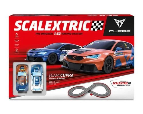 TEAM CUPRA- ELECTRIC VS FUEL CIRCUITO SCALEXTRIC ORIGINAL 1/32