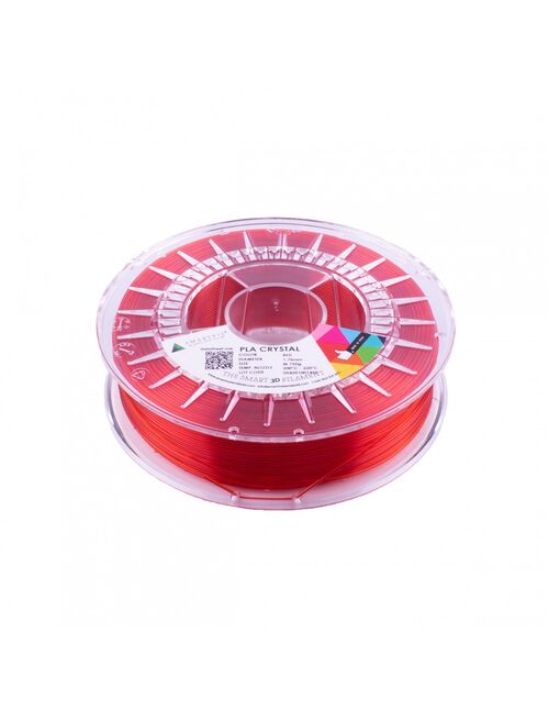 PLA CRYSTAL 1.75 MM RED 750G SMARTFIL IMPRESORA 3D