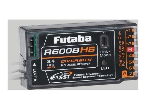 R6008HS 8CH 2,4GHz BUS FUTABA FASST 