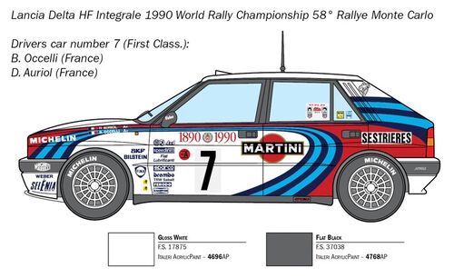 LANCIA DELTA HF INTEGRALE 1/24 ITALERI