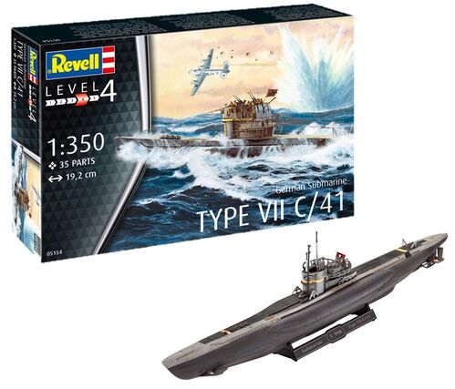 UBOOT TYPE VII C/41 1/350 REVELL SUBMARINO