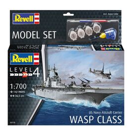 USS WASP 1/700 REVELL STARTER SET BUQUE ASALTO ANFIBIO