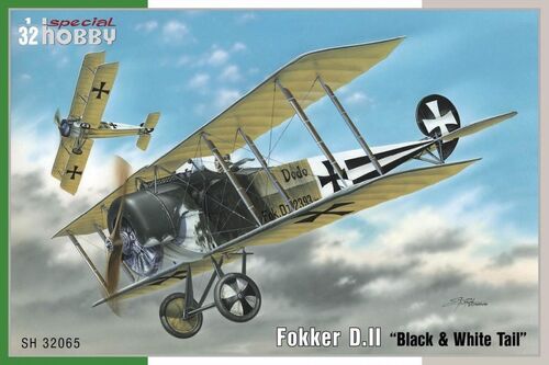 FOKKER D.II 1/32 SPECIAL HOBBY BLACK & WHITE TAIL