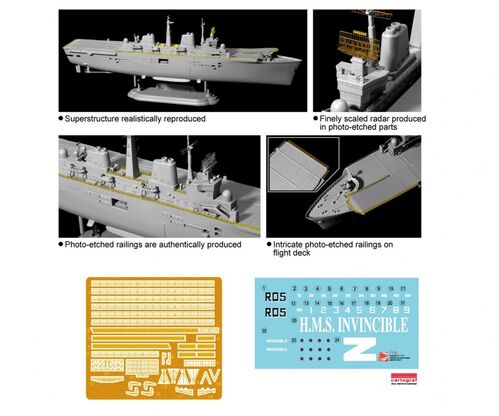 HMS INVINCIBLE 1/700 MALVINAS CYBERHOBBY