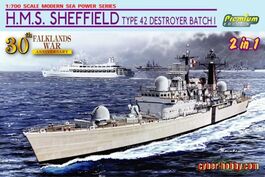 HMS SHEFFIELD 1/700 MALVINAS DRAGON
