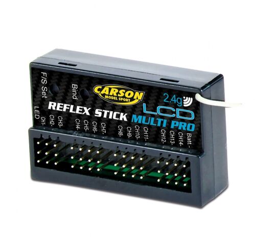 RECEPTOR 14CH Reflex LCD STICK PRO 2.4GHz CARSON