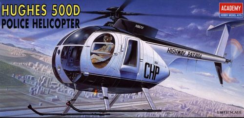 HELICOPTERO POLICIA HUGHES 500D 1/48 ACADEMY