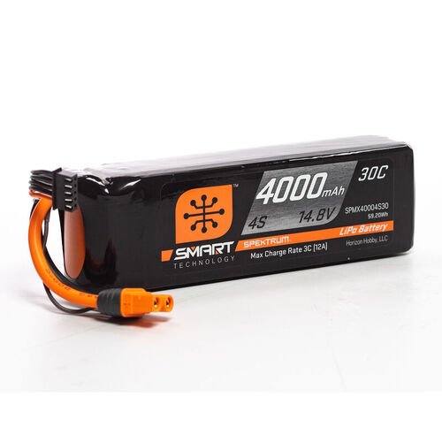 LIPO 4000MAH 14.8V 30C SMART IC3 SPEKTRUM