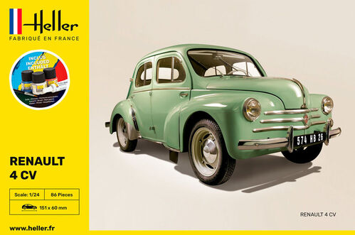 RENAULT 4CV 1/24 HELLER STARTER SET