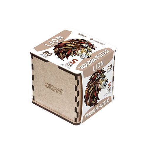 LEÓN EWA PUZZLE 3D MADERA 80 PIEZAS